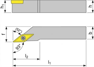 Klemmdrehhalter SVJCR 2020 - 1 ST  K16 re. vern. Auendrehen PROMAT