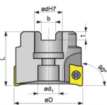 Eckfrser D.50mm vern.m.IK - 1 ST  Z.5 APKT...-16 PROMAT