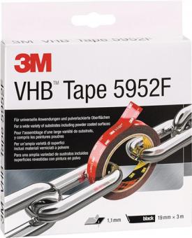 Montageband VHB Tape 5952F - 4,58 M / 1 ST  dunkelgrau L.3m B.19mm Rl.3M