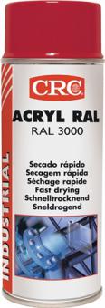 Farbschutzlackspray ACRYLIC PAINT - 2,4 L / 6 ST  Feuerrot glnzend RAL 3000 400ml Spraydose CRC
