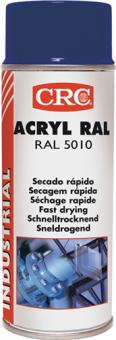 Farbschutzlackspray ACRYLIC PAINT - 2,4 L / 6 ST  enzianbl. glnzend RAL5010 400ml Spraydose CRC