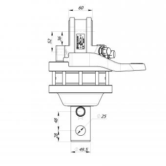 Formiko Rotator FHR3.000L - 1 Stk  3 t Wellenrotator, 49,5 mm Welle, 30 mm Bohrung