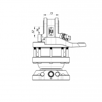 Formiko Rotator FHR4.500SF - 1 Stk  4,5 t Flanschrotator, 140 mm Lochabstand, 17 mm Bohrungen