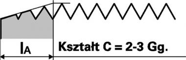 Maschinengewindebohrer DIN - 1 ST  376C VA M27x3mm HSS-Co nitr.u.vapor.6H PROMAT