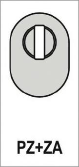 Schl�sselrosette 0815/0000 - 1 ST  VA EST Schildst.14,5mm PZ ov.EDI