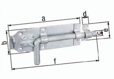 Bolzenr. L.180mm B.70mm STA - 1 ST  TZN Ausschub 49mm GAH