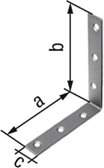 Stuhlwinkel L.60 x 60mm B.16mm - 50 ST  S.2mm VA Loch-D.5,5mm GAH
