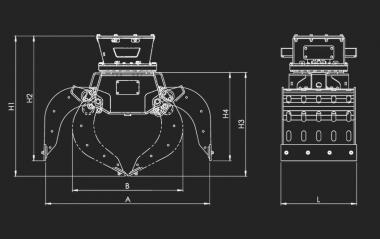 Sortiergreifer SG 151, ICM - 1 ST  Greifkraft: 3280 daN, �ffnungsw. 1520 mm