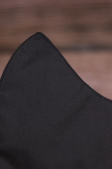 Baumwollmaske Ninja 100% Baumwolle - 1 ST Schwarz Hochwertige Verarbeitung, Waschbar bis 90C,