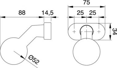 Profiltr-Knopf 2033/4020 - 1 ST  Alu.F1 Aufnahme M12 gekr.EDI
