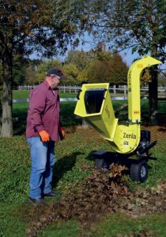 ZENIA Holzhcksler mit B&S Benzinmotor 9PS - 1 Stk  max. Stamm 65mm, Hckselscheibe 360mm
