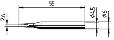 Ltspitze Serie 162 meielfrmig - 1 ST  B.2,6mm 0162 KD/SB ERSA
