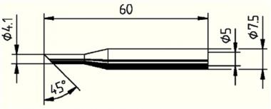 Ltspitze Serie 172 angeschrgt - 1 ST  B.4,1mm 0172 LD/SB ERSA