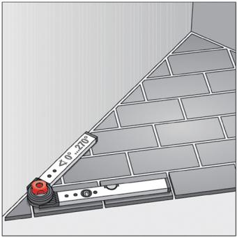 Winkelmessgert WINKELSTAR - 1 ST  Messber.0-180Grad Schenkel-L.80x60cm BMI