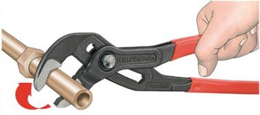 Wasserpumpenzange Cobra L.300mm - 1 ST  Spann-W.60mm pol.Ku.-berzug Quick Set KNIPEX