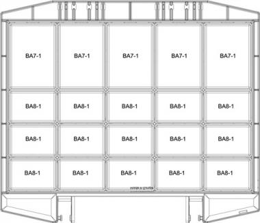 Sortimentskoffer boxxser - 1 ST  B421xT361xH78mm 20 Fcher m.Profilraster RAACO