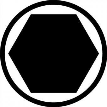 Steckschlsseleinsatz IN - 1 ST  19 1/2 Zoll Innen-6-kant SW 9mm L.60mm GEDORE