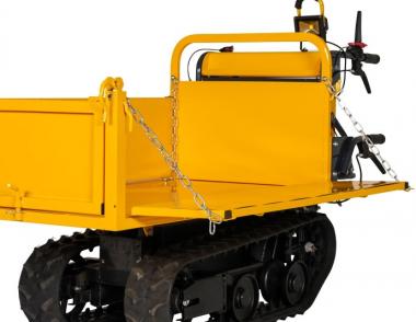 LUMAG Minidumper MD450E, Kettenantrieb mit E-Motor - 1 Stk  Zuladung max. 450kg, 800W/60V mit 5x12V Akkus