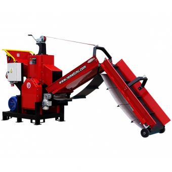 REMET RPE-200 Rollenhacker PROFESSIONAL - 1 Stk  22 kW E-Motor, 6 Messer, Frderband 4m