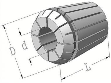 Spannzange Typ ER 16/426 - 1 ST  E Spann-D.8mm PROMAT