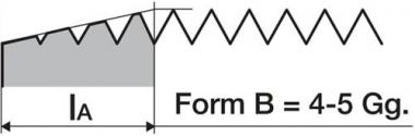 Einschnittgewindebohrer DIN352 - 1 ST  Form B M6x1mm HSS-Co ISO2 (6H) PROMAT