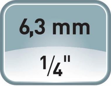 Steckschlsseleinsatz IN - 1 ST  20 1/4 Zoll Innen-6-kant SW 8mm L.37mm GEDORE