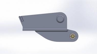 MS03 Schnellwechseladaptermit Nase - 1 Stk  hinten/abstehend fr Pendelgelenk/Rotator