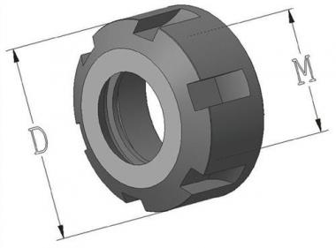 Spannmutter ER 32 D.50mm - 1 ST  kugelgelagert z.Spannzangenfutter ER PROMAT