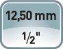 Drehmomentschlsselset 12tlg.40-200 - 1 ST  Nm 1/2 Zoll 9 Einstze/Verlngerung PROMAT
