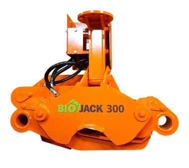 Biojack 300 Fll-/ Energieholzgreifer, Baggeranbau - 1 Stk  mit abstendem Greifer als Standard