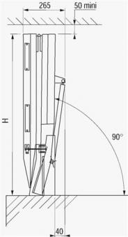 Auffahrrampe Alu.L2400xB1000mm - 1 ST  450 kg