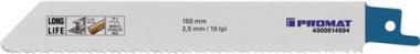 Sbelsgeblatt L.150mm B.19mm - 1 ST  TPI 10 2,5mm 5 St./Karte