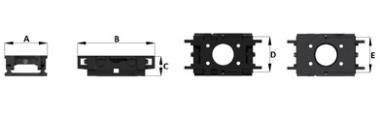 Sit-Right Schnellverbinder-Set - 1 Stk  fr Flansch 173 mm, max. Belastung 10,0 to.