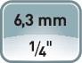 Steckschlsselsatz 91-tlg.1/4+1/2 - 1 ST  Zoll SW 4-32mm Z.20/36 6KT PROMAT