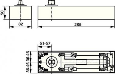 BTS BTS 75 V Stand.EN 1-4 - 1 ST  max.1100mm max.Trgewicht 120kg DORMAKABA