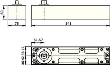 BTS BTS 80 Festst.EN 6 max.1400mm - 1 ST  max.Trgewicht 300kg DORMAKABA