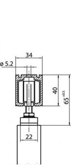 Schiebesyst.Perlan 140 140kg - 1 ST  2450mm EV 1 50-124cm GEZE