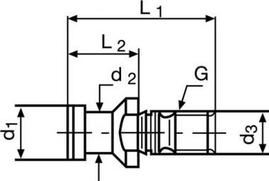 Anzugsbolzen DIN 69872B SK50 - 1 ST  o.Bohr.PROMAT