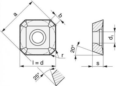 Wendeschneidplatte SEET 1204AFSN-M - 10 ST  PMK40 Bearb.mittel PROMAT