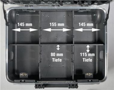 Schalenkoffer Innen-B465xT255xH352mm - 1 ST  HDPE-Kunststoff 42l PROMAT