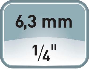 Bit 800/1 TZ f.Schlitzschrauben - 10 ST  5,5mm L.25mm 1/4 Zoll C6,3 1mm zhhart,TZ WERA