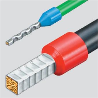 Aderendhlsenzange L.180mm 0,08-10,0+16,0 - 1 ST  (AWG 28-5) mm brn.Mehrkomp.-Hllen