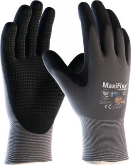 Handschuhe MaxiFlex Endurance - 12 PA  with AD-APT 42-844 Gr.7 grau/schwarz