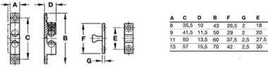 Doppelkugelschnpper MS vern.70mm - 24 ST  KGL u.Feder a.STA BMB