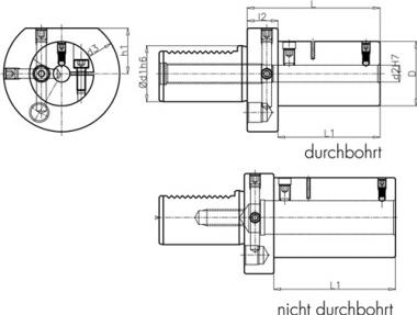 Werkzg.h.E2 S DIN 69880 Typ - 1 ST  B Spann-D.25mm VDI40 z.Bohrstangen PROMAT