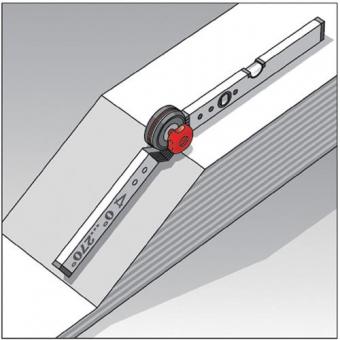 Winkelmessgert WINKELSTAR - 1 ST  Messber.0-180Grad Schenkel-L.80x60cm BMI