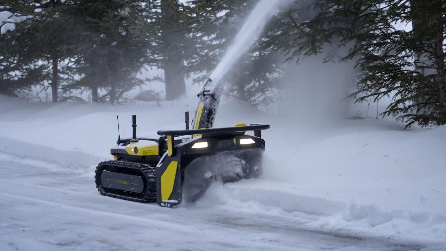 YARBO Schneefr�se im Einsatz