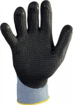 Handschuhe Flex N Gr.9 grau/schwarz - 12 PA  EN 388 Kat.II PROMAT