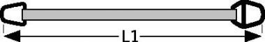 Hebeband DIN EN 1492-1 L.6m - 1 ST  Tragf.einf.1000kg