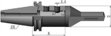 Bohrerhalter E1 DIN 69871AD/B - 1 ST  Spann-D.20mm SK40 A.-L.65mm PROMAT